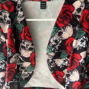 Women skull blazer